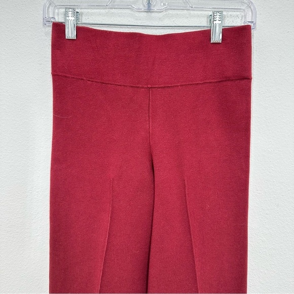 J. Crew Women's Size Small Burgundy Delaney kickout sweater pant Travel Casual - Picture 3 of 7